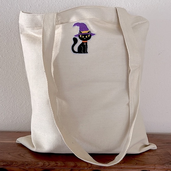 Halloween Handmade Canvas Tote Bag - Picture 2 of 9